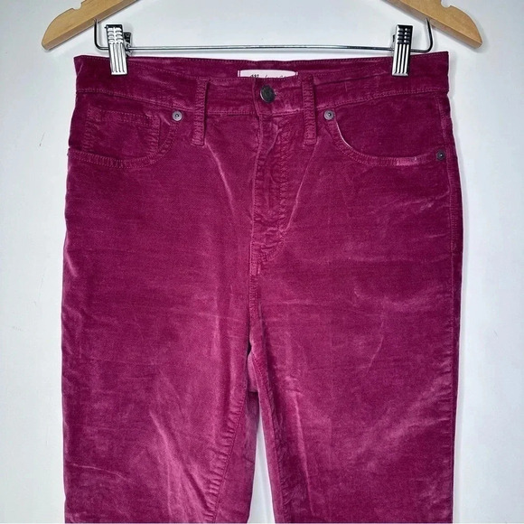 Madewell Stretch Velvet Edition 10” High-Rise Skinny Jeans Size 28 - Picture 4 of 15